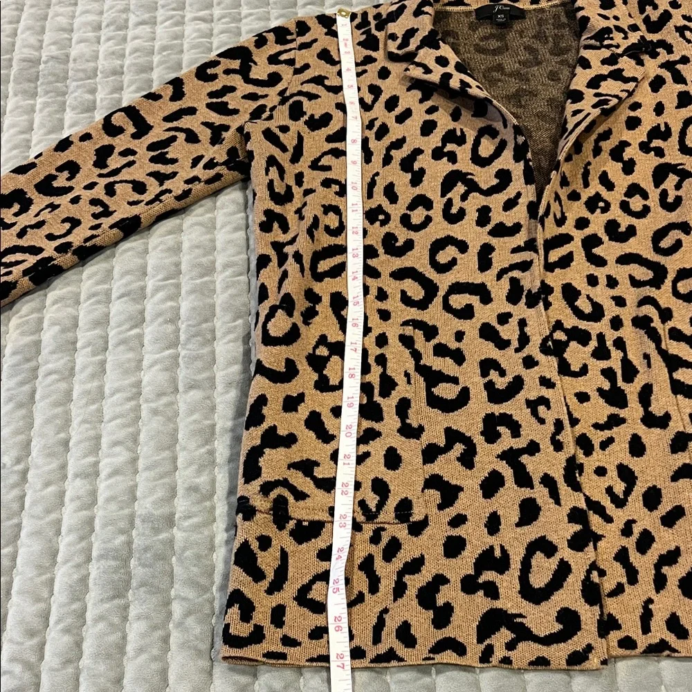 J Crew Leopard Print Knit Blazer - Picture 3 of 5